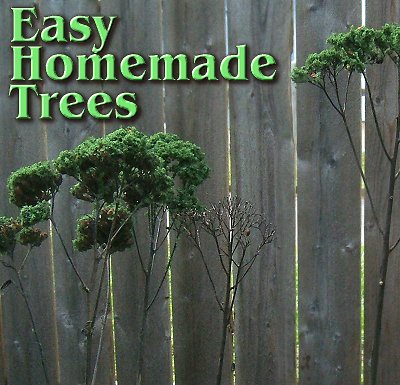 Easy Homemade Trees - A 'how-to' article.